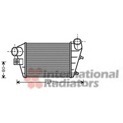 Photo Intercooler, charger VAN WEZEL 01004086