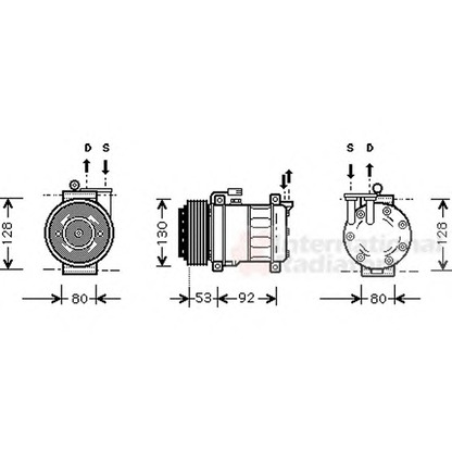 Foto Compresor, aire acondicionado VAN WEZEL 0100K009