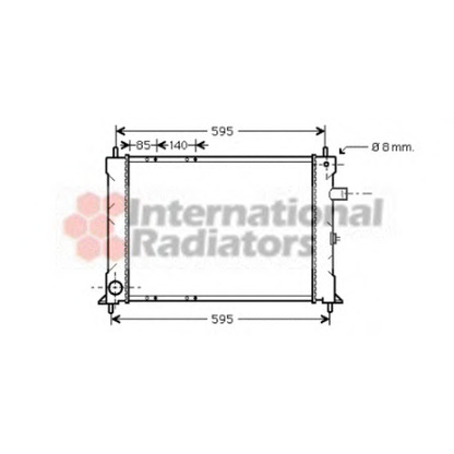 Foto Radiatore, Raffreddamento motore VAN WEZEL 02002155