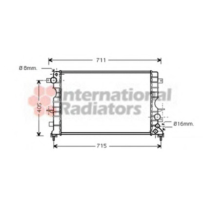 Foto Radiatore, Raffreddamento motore VAN WEZEL 02002165