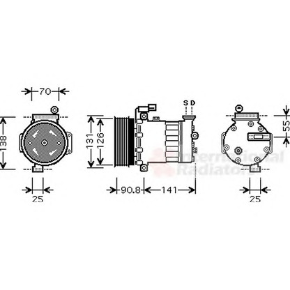 Foto Compressore, Climatizzatore VAN WEZEL 0200K172