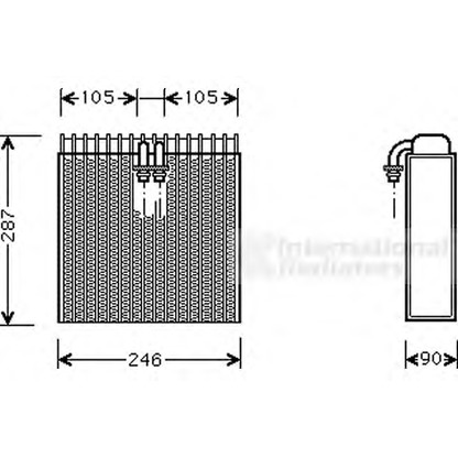 Photo Evaporateur climatisation VAN WEZEL 0300V031