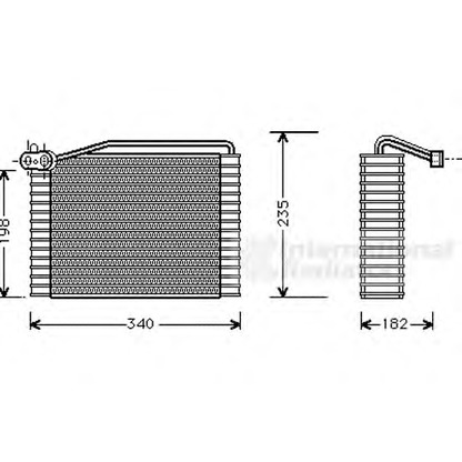 Photo Evaporator, air conditioning VAN WEZEL 0300V142