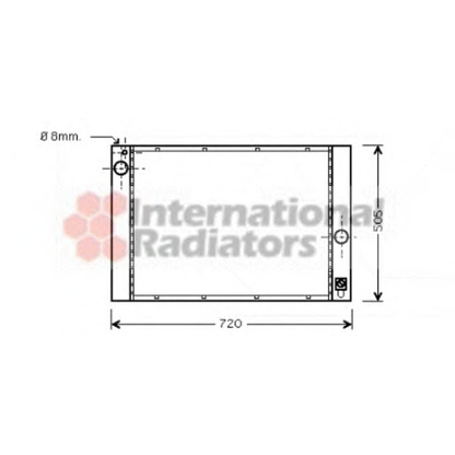 Photo Radiator, engine cooling VAN WEZEL 06002283