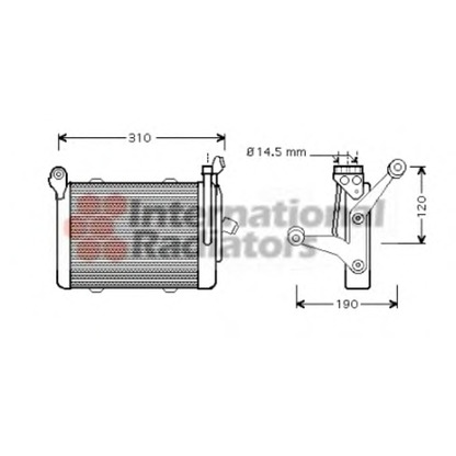 Foto Radiador de aceite, aceite motor VAN WEZEL 06003255