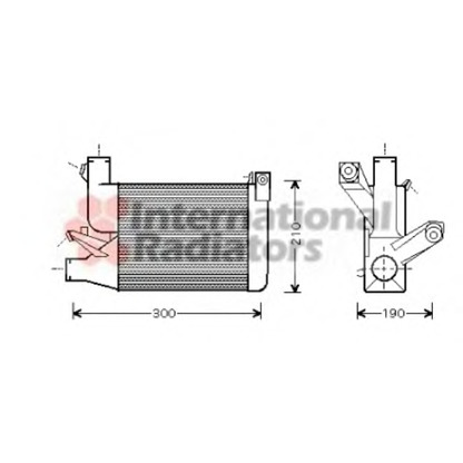 Photo Intercooler, échangeur VAN WEZEL 06004260