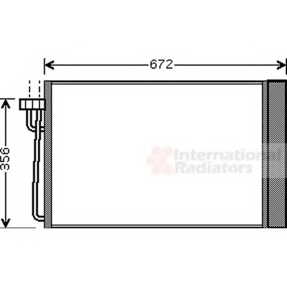 Foto Condensatore, Climatizzatore VAN WEZEL 06005267