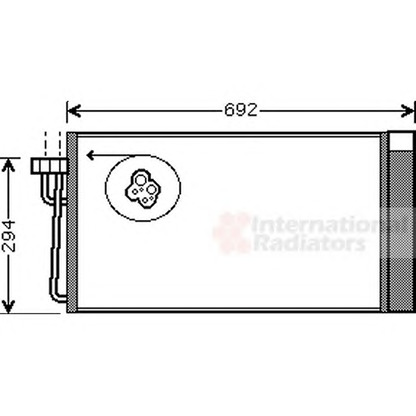 Photo Condenser, air conditioning VAN WEZEL 06005273