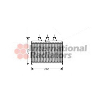 Photo Heat Exchanger, interior heating VAN WEZEL 06006271