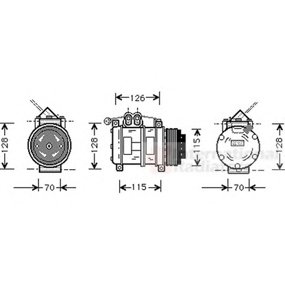 Foto Compressore, Climatizzatore VAN WEZEL 0600K074