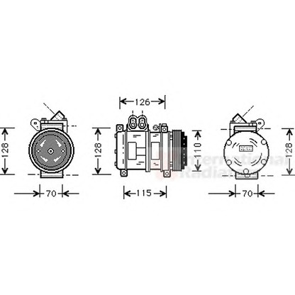 Foto Compressore, Climatizzatore VAN WEZEL 0600K229