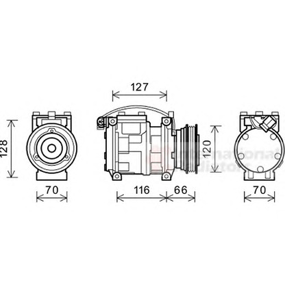 Foto Compressore, Climatizzatore VAN WEZEL 0600K232