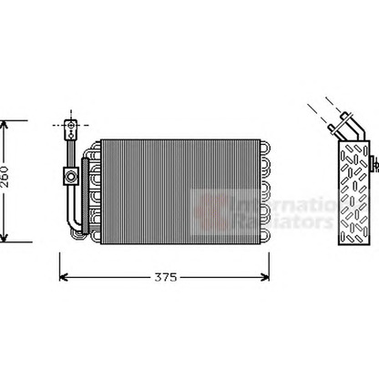 Foto Evaporatore, Climatizzatore VAN WEZEL 0600V002