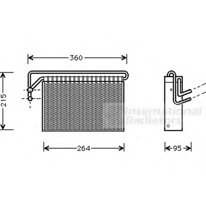 Photo Evaporator, air conditioning VAN WEZEL 0600V024