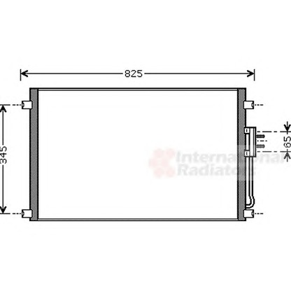 Photo Condenser, air conditioning VAN WEZEL 07005079