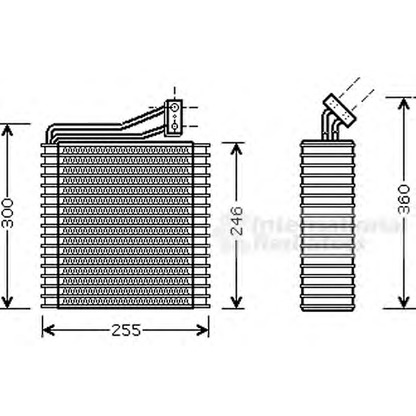 Photo Evaporator, air conditioning VAN WEZEL 0700V040