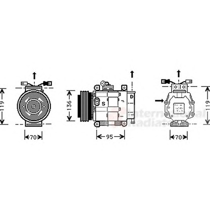 Foto Compressore, Climatizzatore VAN WEZEL 1700K049