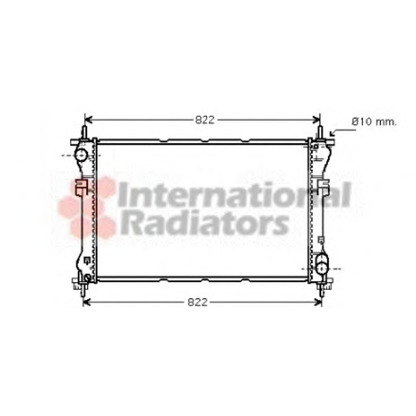 Photo Radiator, engine cooling VAN WEZEL 18002320