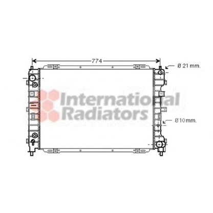 Foto Radiatore, Raffreddamento motore VAN WEZEL 18002345