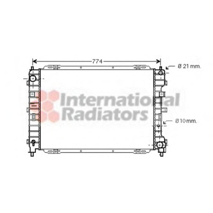 Foto Radiatore, Raffreddamento motore VAN WEZEL 18002375