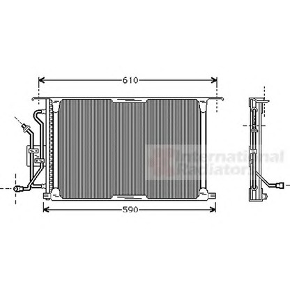 Photo Condenser, air conditioning VAN WEZEL 18005258