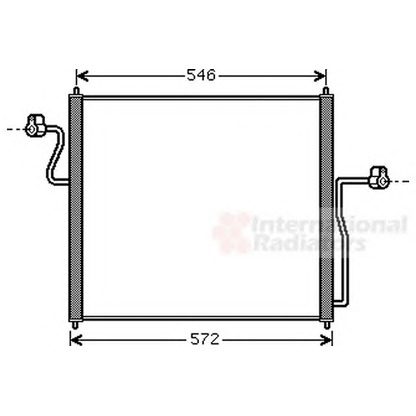 Photo Condenser, air conditioning VAN WEZEL 18005358