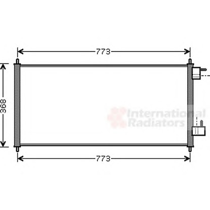 Foto Condensatore, Climatizzatore VAN WEZEL 18005361