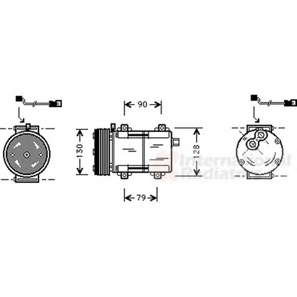 Foto Compresor, aire acondicionado VAN WEZEL 1800K282