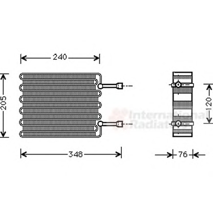 Photo Evaporator, air conditioning VAN WEZEL 1800V022