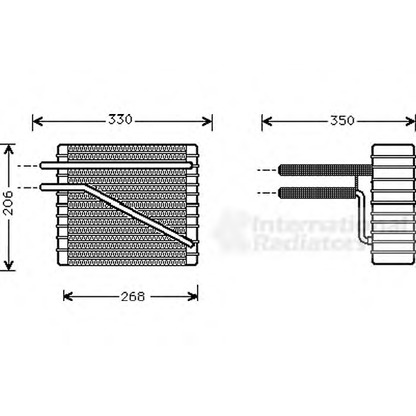 Foto Evaporador, aire acondicionado VAN WEZEL 1800V269