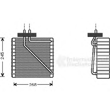 Foto Evaporador, aire acondicionado VAN WEZEL 1800V270