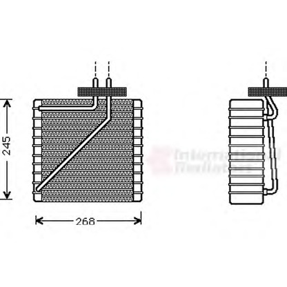 Foto Evaporador, aire acondicionado VAN WEZEL 1800V271