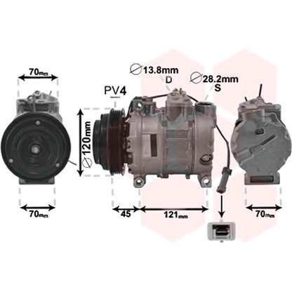 Foto Compressore, Climatizzatore VAN WEZEL 0300K379