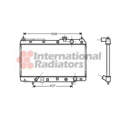 Foto Radiatore, Raffreddamento motore VAN WEZEL 25002104