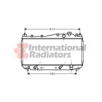 Photo Radiator, engine cooling VAN WEZEL 25002114