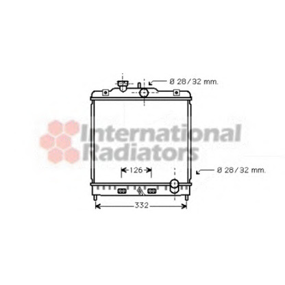 Foto Radiatore, Raffreddamento motore VAN WEZEL 25002121