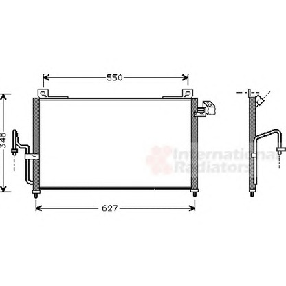 Photo Condenser, air conditioning VAN WEZEL 27005147