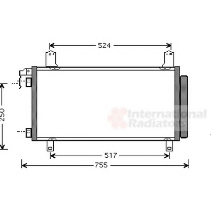 Foto Condensatore, Climatizzatore VAN WEZEL 27005158