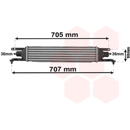 Photo Intercooler, charger VAN WEZEL 17004319