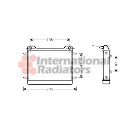 Photo Radiator, engine cooling VAN WEZEL 30002347