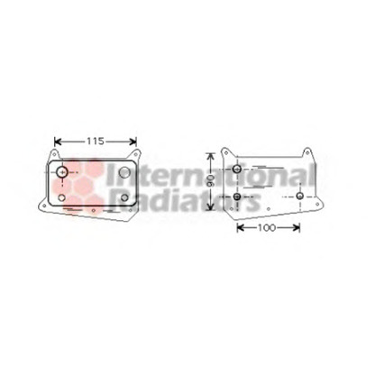 Foto Radiador de aceite, aceite motor VAN WEZEL 30003318