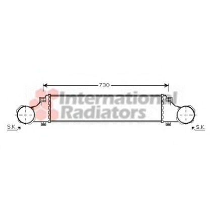 Foto Radiador de aire de admisión VAN WEZEL 30004354