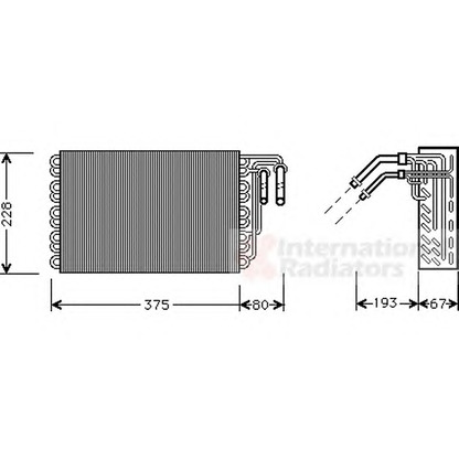 Foto Evaporador, aire acondicionado VAN WEZEL 3000V020