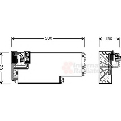 Photo Evaporator, air conditioning VAN WEZEL 3000V269