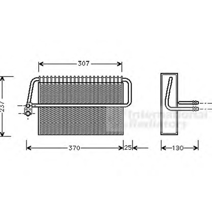 Photo Evaporateur climatisation VAN WEZEL 3000V272