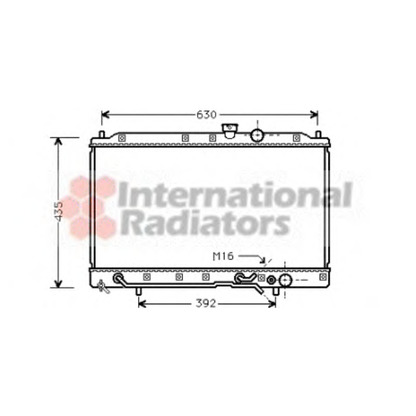 Photo Radiator, engine cooling VAN WEZEL 32002148