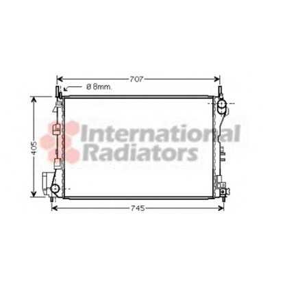 Foto Radiatore, Raffreddamento motore VAN WEZEL 37002340