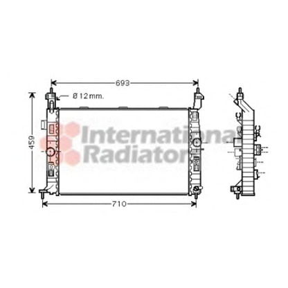 Photo Radiateur, refroidissement du moteur VAN WEZEL 37002345