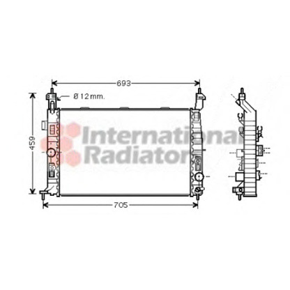 Photo Radiateur, refroidissement du moteur VAN WEZEL 37002348