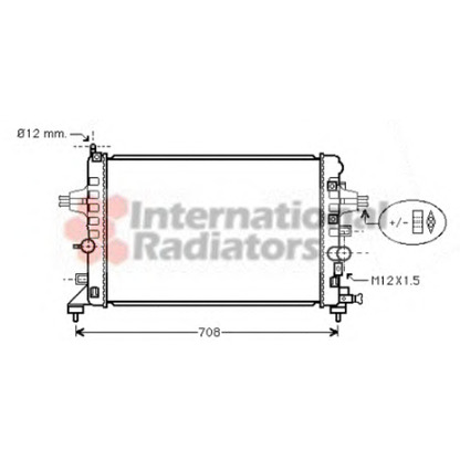 Foto Radiatore, Raffreddamento motore VAN WEZEL 37002363